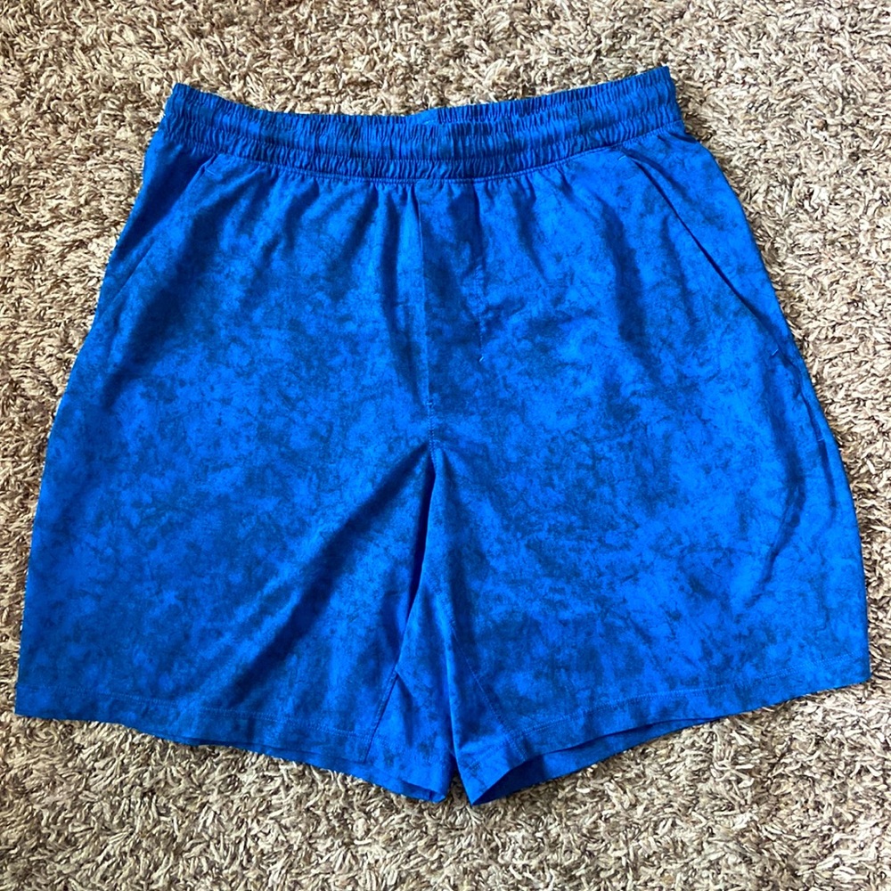 Lululemon 7” Linerless Pacebraker Mens Short Royal Blue - size M